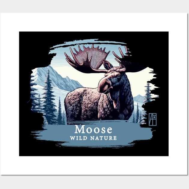 Moose- WILD NATURE - MOSE -3 Wall Art by ArtProjectShop